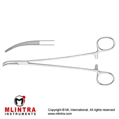 Jacobson Haemostatic Forceps Curved Stainless Steel, 19 cm - 7 1/2"